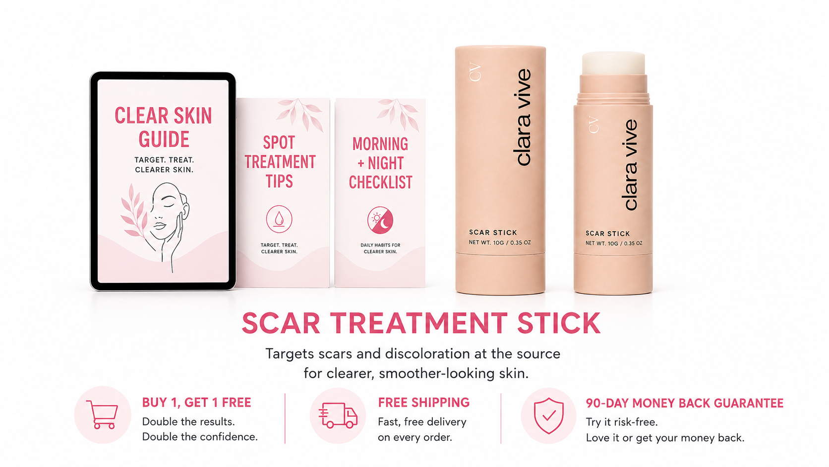 Claravive Scar Stick Bundle